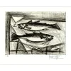 BUFFET Bernard - Gravure originale "Les deux poissons" 58x75cm - 1979