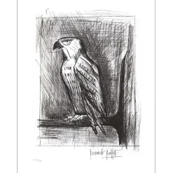 BUFFET Bernard - Gravure originale "L'Aigle" 76x58cm
