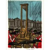 BUFFET Bernard - Lithographie originale "Révolution Française, La Guillotine" 76x54cm - 1977