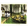 BUFFET Bernard - Lithographie originale "Le petit pont" 58x76cm - 1990