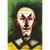 BUFFET Bernard - Lithographie originale "Le clown blanc" - 72x51cm - 1968