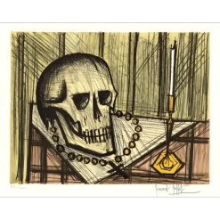 BUFFET Bernard - Lithographie originale "La vanité" 58x76cm - 1990
