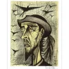BUFFET Bernard - Lithographie originale "Don Quichotte et les oiseaux" 76x58 cm - 1989