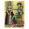 BUFFET Bernard - Lithographie originale "Don Quichotte et la Duègne Barbue" 76x58cm - 1989