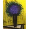 BUFFET Bernard - Lithographie originale "Le Bouquet violet" 31x24cm - 1967