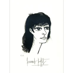 BUFFET Bernard - Lithographie originale "Portrait d'Annabel" 41x28cm - 1979