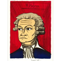 BUFFET Bernard - Lithographie originale "Révolution Française, Mirabeau" 76x54cm - 1977