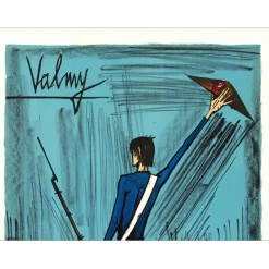 BUFFET Bernard - Lithographie originale "Révolution Française, Valmy" 76x54cm - 1977
