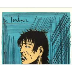 BUFFET Bernard - Lithographie originale "Révolution Française, Tambour" 76x54cm - 1977