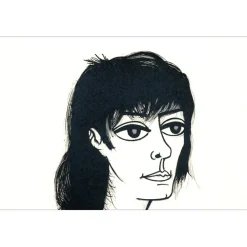 BUFFET Bernard - Lithographie originale "Portrait d'Annabel" 41x28cm - 1979