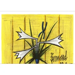BUFFET Bernard - Lithographie "Lys et Iris" 78x56cm - 1980