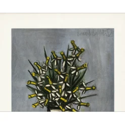 BUFFET Bernard - Lithographie "Bouquet de jonquilles" - 45x32cm - 1958