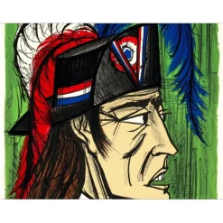 BUFFET Bernard - Lithographie originale "Révolution Française, Fouquier-Tinville" 76x54cm - 1977