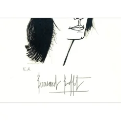 BUFFET Bernard - Lithographie originale "Portrait d'Annabel" 41x28cm - 1979