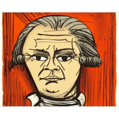 BUFFET Bernard - Lithographie originale "Révolution Française, Danton" 76x54cm - 1977