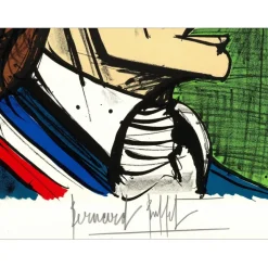 BUFFET Bernard - Lithographie originale "Révolution Française, Fouquier-Tinville" 76x54cm - 1977