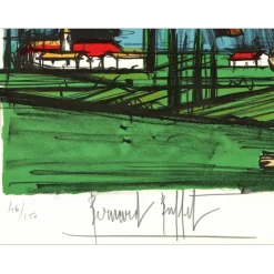 BUFFET Bernard - Lithographie originale "Révolution Française, Valmy" 76x54cm - 1977