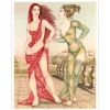 BUSSON Sophie - Lithographie originale "L'impatiente" 76x54cm