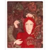BUSSON Sophie - Lithographie originale "Les masques" 76x54cm