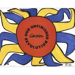CALDER Alexander - Lithographie "Our Unfinished Révolution" 56x76cm - 1976 - MOURLOT