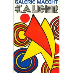 CALDER Alexander - Lithographie "Exposition Galerie Maeght, Paris" 80x48cm