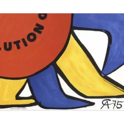 CALDER Alexander - Lithographie "Our Unfinished Révolution" 56x76cm - 1976 - MOURLOT