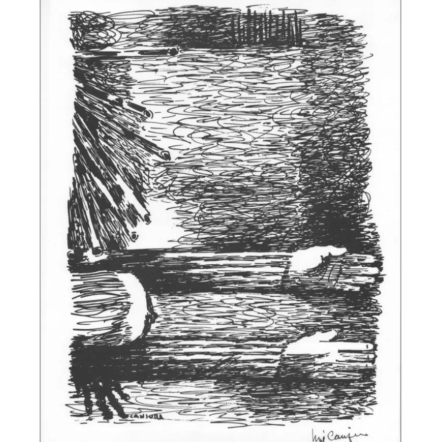 CANJURA Noé - Lithographie "Femme" 27x21cm - 1963 - Signée à l'encre