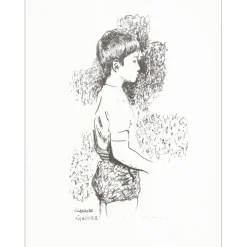 CANJURA Noé - Lithographie originale "Le Garçon" 32x25cm