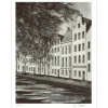 CAPRON Jean-Pierre - Lithographie "La rue" 32x25cm - 1971