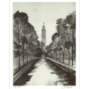 CAPRON Jean-Pierre - Lithographie "Le canal" 32x25cm - 1971