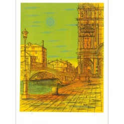 CARZOU Jean - Lithographie originale "Venise" 76x54cm - 1972