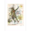 CARZOU Jean - Lithographie originale "De la Terre à la Lune 06" 57x36cm - 1970