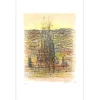 CARZOU Jean - Lithographie originale "De la Terre à la Lune 03" 57x36cm - 1970