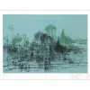 CARZOU Jean - Lithographie originale "Le village fortifié" 24x33cm - 1978