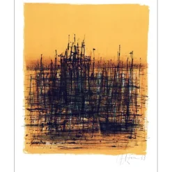 CARZOU Jean - Lithographie originale "Paysage" 27x21cm - 1963