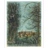 CARZOU Jean - Lithographie "Saint Paul de Vence" 73x57cm - 1959