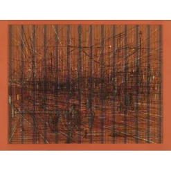 CARZOU Jean - Lithographie originale "Contre-voie" 54x76cm - 1975