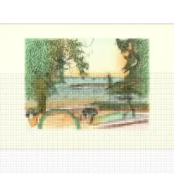 CARZOU Jean - Lithographie originale "Vue du lac" 37x55cm - 1988