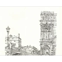 CARZOU Jean - Lithographie originale "Venise" 47x40cm