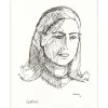 CATHELIN Bernard - Lithographie "Portrait" 33x25cm