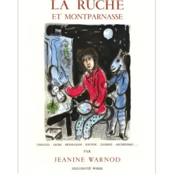 CHAGALL Marc - Lithographie "Exposition La Ruche et Montparnasse" 71x54cm