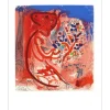 CHAGALL Marc - Lithographie "Composition" 30x24cm - 1965