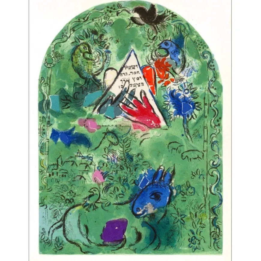 CHAGALL Marc - Lithographie "Issachar" 32x24cm - 1962 - Draeger Frères