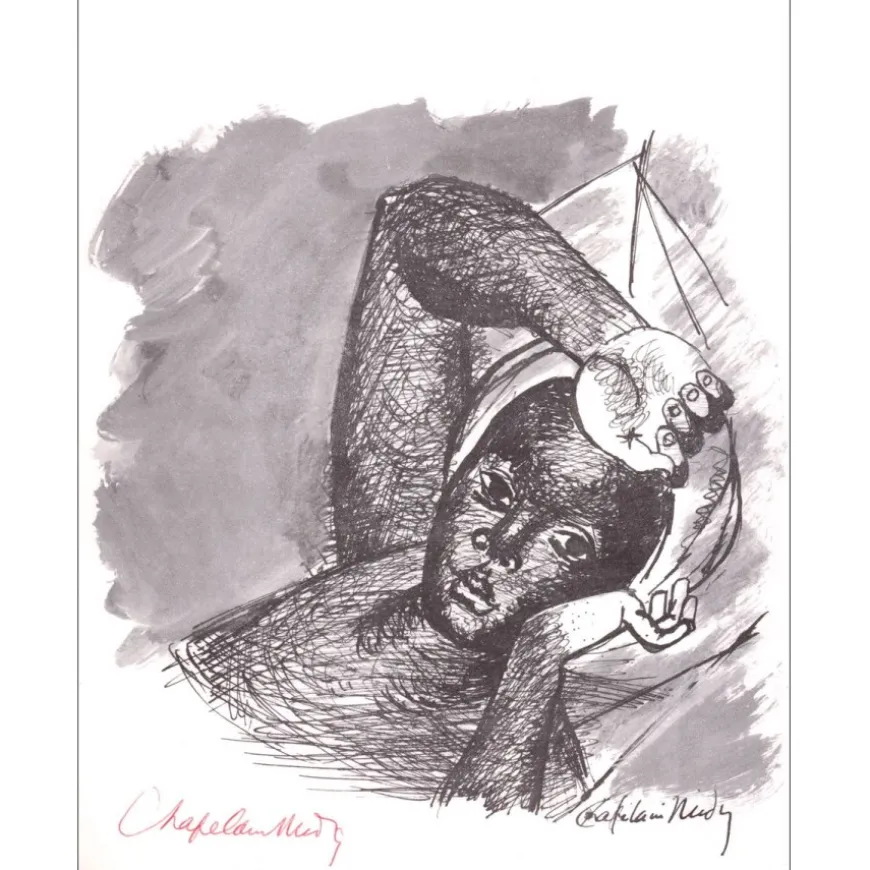 CHAPELAIN-MIDY Roger - Lithographie "Femme" 27x21cm - 1963 - Signée à l'encre