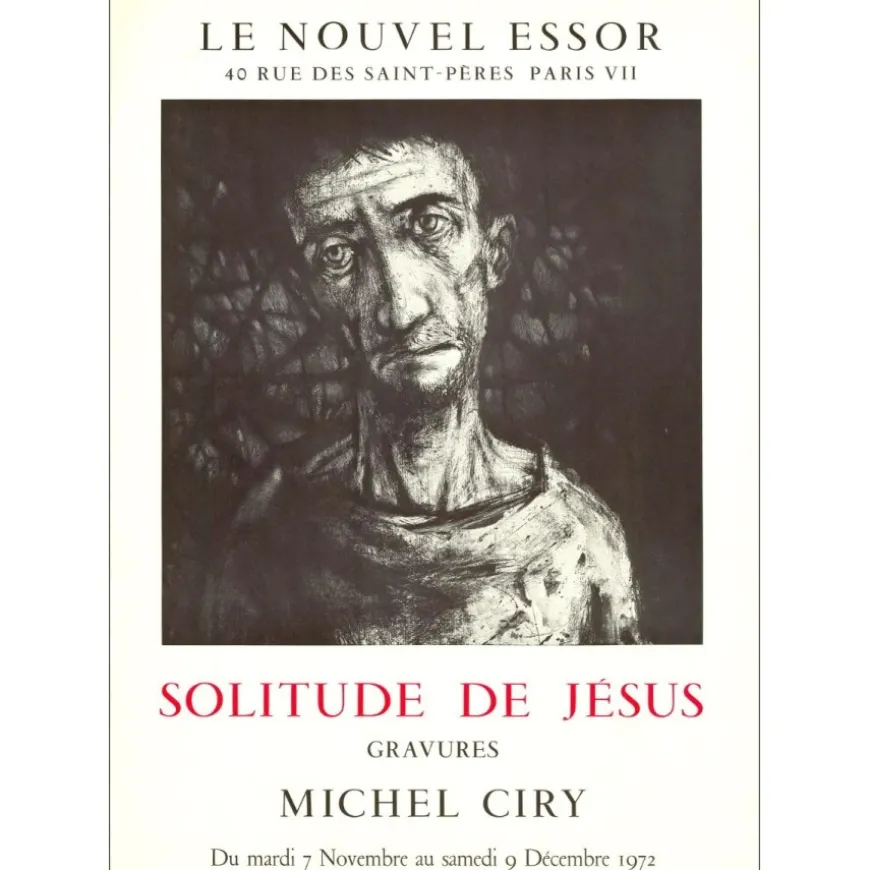 CIRY Michel - Affiche "Exposition Galerie le nouvel essor, Paris" 69x50cm - 1972