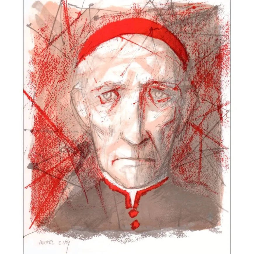 CIRY Michel - Lithographie originale "Portrait" 27x21cm - 1963