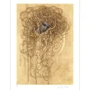 CLEREN Jean-Paul - Lithographie originale "Chevelure" 76x56cm