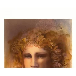CLEREN Jean-Paul - Lithographie originale "Portrait" 65x50cm