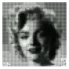 CMAB - Encre sur Aluminium "MysticMarilyn - DarkYellowGreen" 60x60cm - 2024