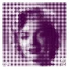 CMAB - Encre sur Aluminium "MysticMarilyn - DarkRedPink" 60x60cm - 2024